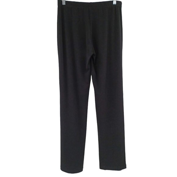 Clara Sun Woo Signature Straight Leg Pants Black Women's L Travel Minimalist - Picture 2 of 10